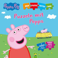 Vorderes Coverbild Peppa Pig - Puzzeln mit Peppa. Puzzle-Ketten-Buch mit 5 Puzzles mit je 6 Teilen