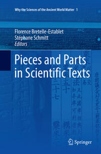 Vorderes Coverbild Pieces and Parts in Scientific Texts
