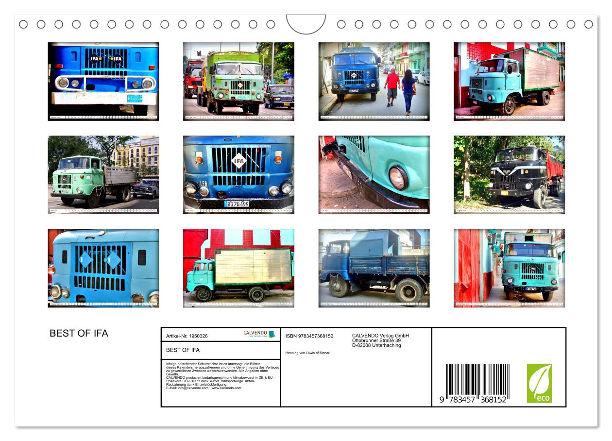 Beispielinhalt (Bild) BEST OF IFA (Wandkalender 2026 DIN A4 quer), CALVENDO Monatskalender