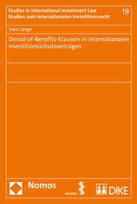 Vorderes Coverbild Denial-of-Benefits-Klauseln in internationalen Investitionsschutzverträgen