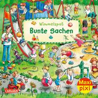Vorderes Coverbild Maxi Pixi 423: Wimmelspaß Bunte Sachen