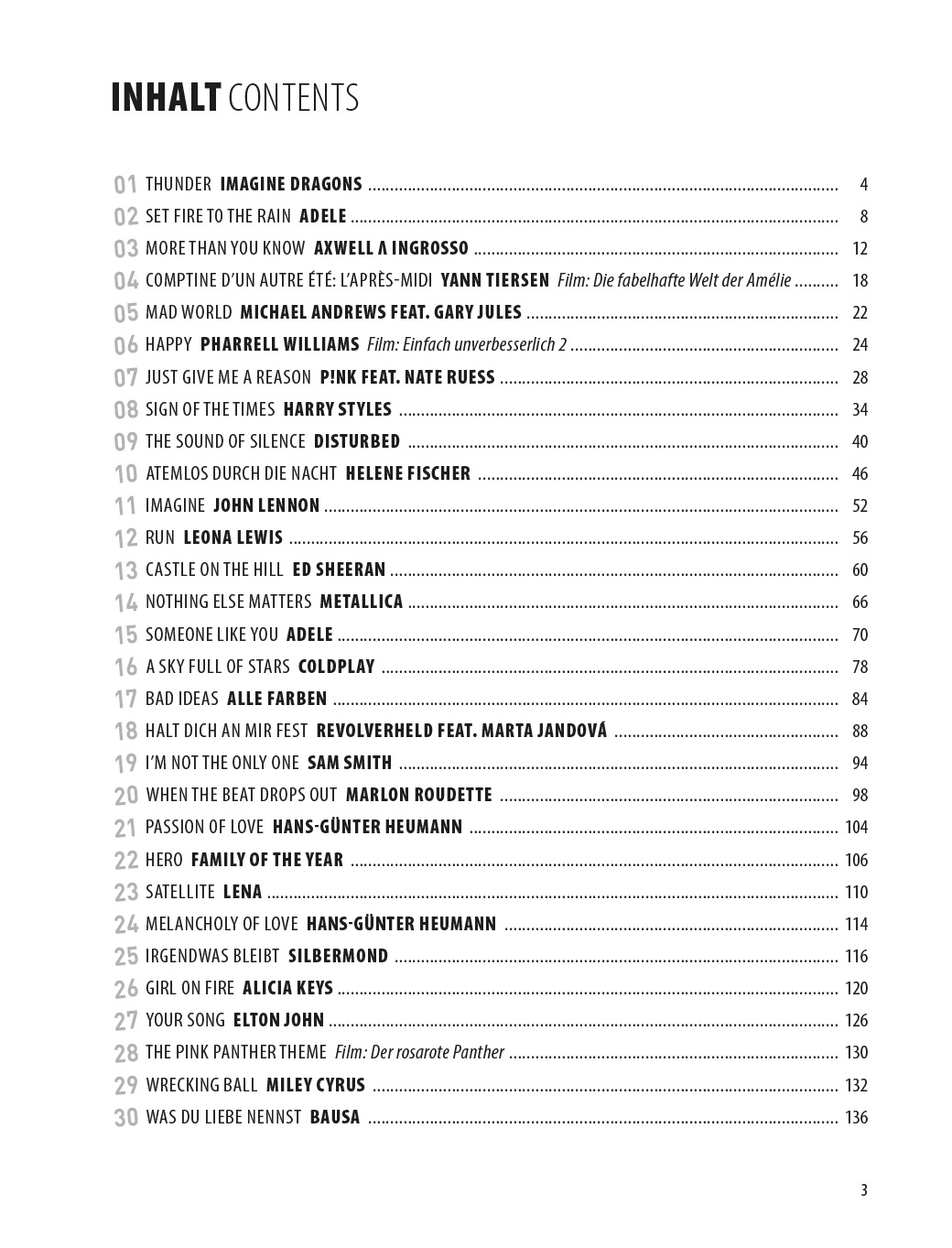 Beispielinhalt (Bild) Hans-Günter Heumann: 30 Chart-Hits - It's so easy!