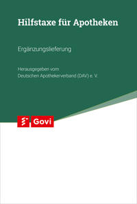 Vorderes Coverbild Hilfstaxe für Apotheken 38. Ergänzungslieferung