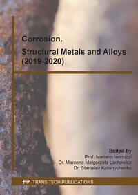 Vorderes Coverbild Corrosion. Structural Metals and Alloys (2019-2020)