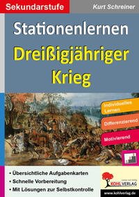 Vorderes Coverbild Stationenlernen Dreißigjähriger Krieg