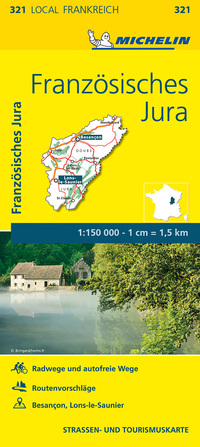 Vorderes Coverbild Michelin Französische Jura