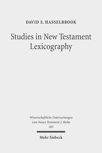 Vorderes Coverbild Studies in New Testament Lexicography