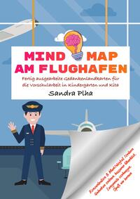 Vorderes Coverbild KitaFix-Mindmap Am Flughafen (Fertig ausgearbeitete Gedankenlandkarten für die Vorschularbeit in Kindergarten und Kita)