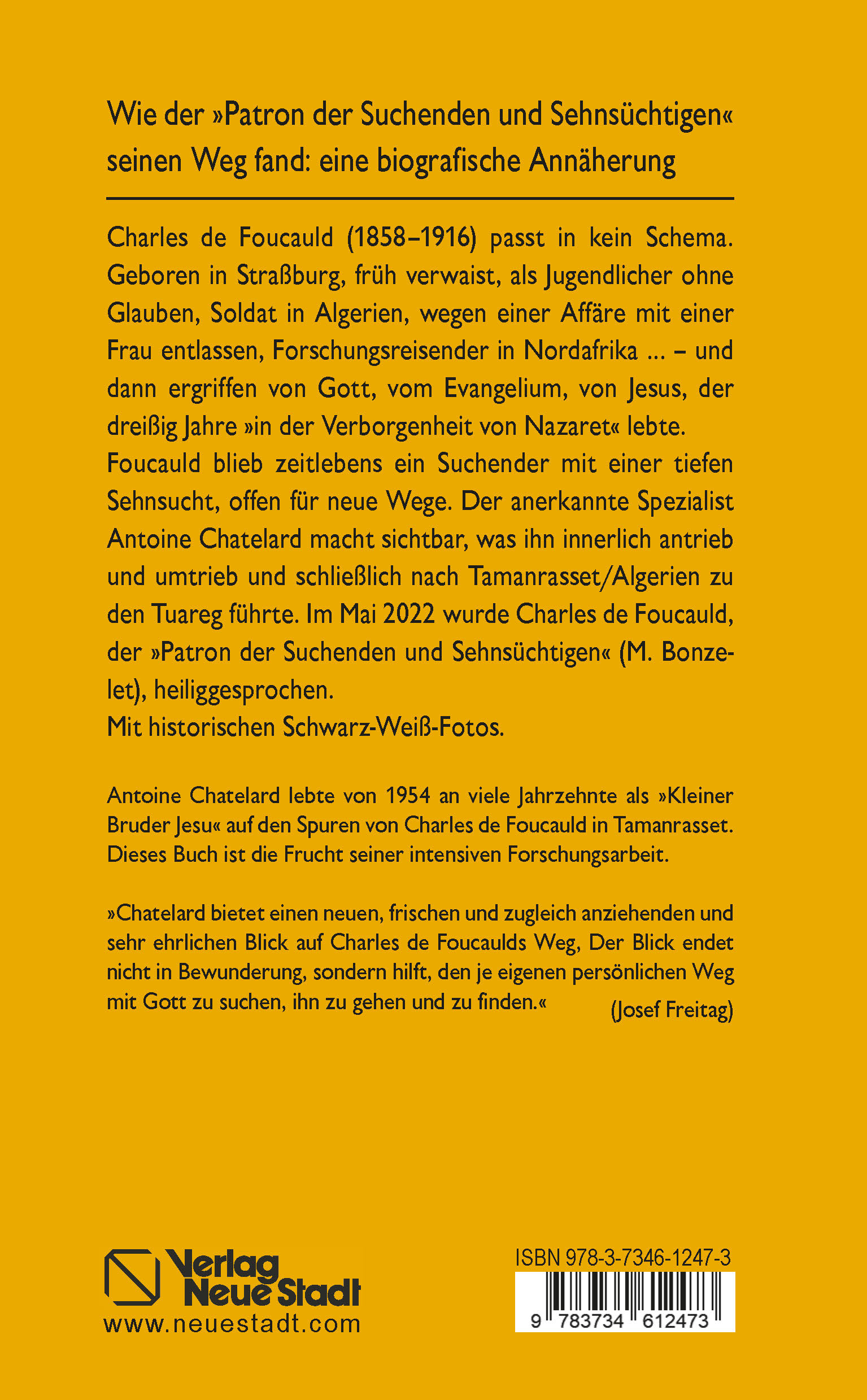 Rückseitencover Charles de Foucauld