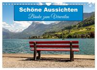 Vorderes Coverbild Schöne Aussichten Bänke zum Verweilen (Wandkalender 2026 DIN A4 quer), CALVENDO Monatskalender