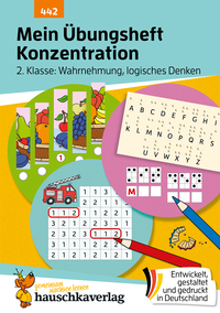 Vorderes Coverbild Mein Übungsheft Konzentration 2. Klasse – Wahrnehmung, logisches Denken