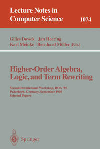 Vorderes Coverbild Higher-Order Algebra, Logic, and Term Rewriting