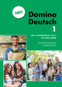 Vorderes Coverbild Domino Deutsch 1 NEU ? Lehr- und Arbeitsbuch mit Audios digital A.1.1