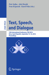 Vorderes Coverbild Text, Speech, and Dialogue