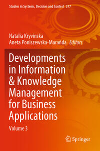 Vorderes Coverbild Developments in Information & Knowledge Management for Business Applications