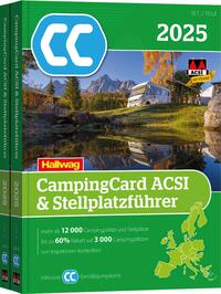 Vorderes Coverbild ACSI CampingCard & Stellplatzführer 2025