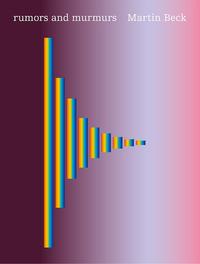 Vorderes Coverbild Martin Beck. rumors and murmurs (engl. Ausg.)