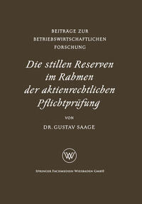 Vorderes Coverbild Die stillen Reserven im Rahmen der aktienrechtlichen Pflichtprüfung