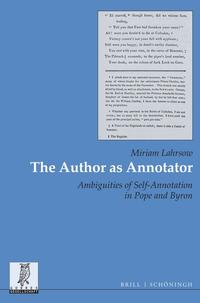 Vorderes Coverbild The Author as Annotator