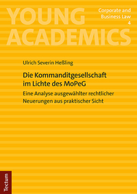 Vorderes Coverbild Die Kommanditgesellschaft im Lichte des MoPeG