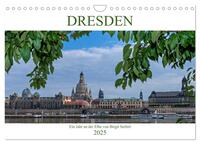 Vorderes Coverbild Dresden, ein Jahr an der Elbe (Wandkalender 2025 DIN A4 quer), CALVENDO Monatskalender