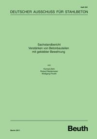 Vorderes Coverbild Sachstandbericht "Verstärken von Betonbauteilen mit geklebter Bewehrung"