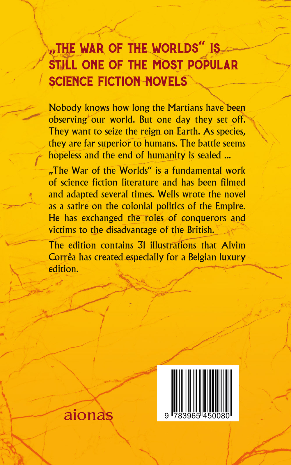 Rückseitencover The War of the Worlds. H. G. Wells (Fremdsprachentext Englisch)