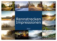 Vorderes Coverbild Rennstrecken Impressionen (Tischkalender 2025 DIN A5 quer), CALVENDO Monatskalender