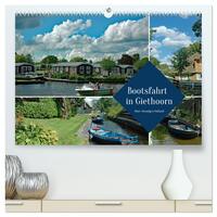 Vorderes Coverbild Bootsfahrt in Giethoorn (hochwertiger Premium Wandkalender 2025 DIN A2 quer), Kunstdruck in Hochglanz