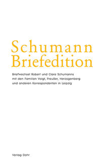 Vorderes Coverbild Schumann-Briefedition / Schumann-Briefedition II.15