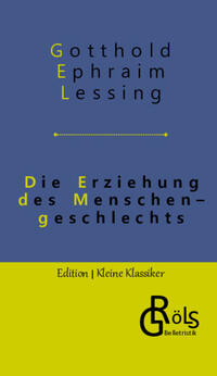 Vorderes Coverbild Die Erziehung des Menschengeschlechts