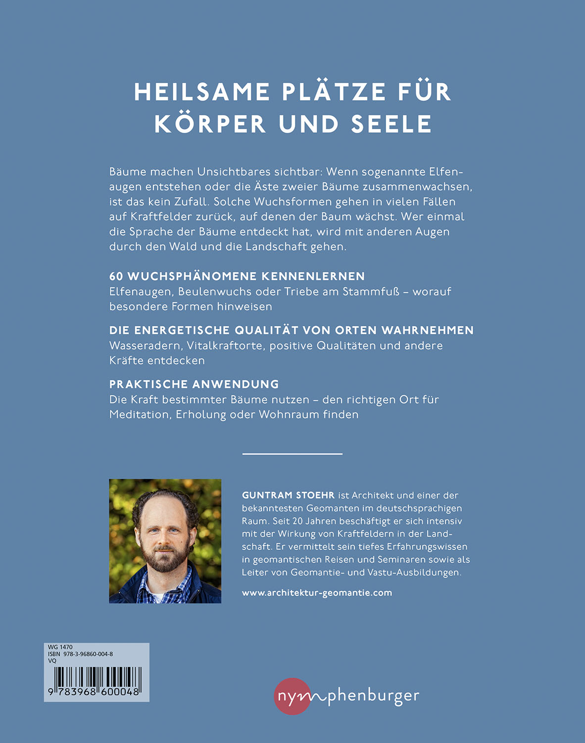 Rückseitencover Bäume an Orten der Kraft