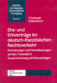 Vorderes Coverbild Ehe- und Erbverträge im deutsch-französischen Rechtsverkehr