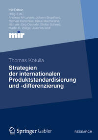Vorderes Coverbild Strategien der internationalen Produktstandardisierung und -differenzierung