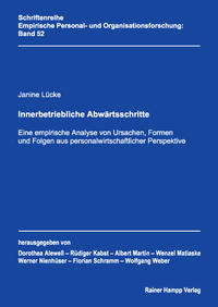Vorderes Coverbild Innerbetriebliche Abwärtsschritte