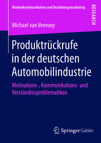 Vorderes Coverbild Produktrückrufe in der deutschen Automobilindustrie