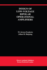 Vorderes Coverbild Design of Low-Voltage Bipolar Operational Amplifiers