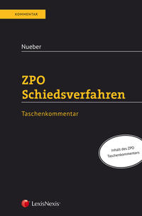 Vorderes Coverbild ZPO Schiedsverfahren