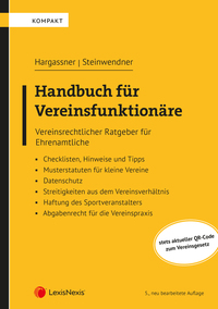 Vorderes Coverbild Handbuch für Vereinsfunktionäre