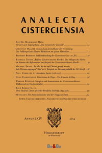 Vorderes Coverbild Analecta Cisterciensia 64 (2014)