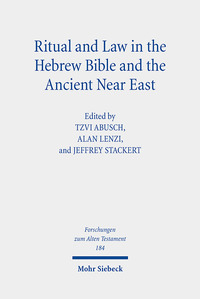 Vorderes Coverbild Ritual and Law in the Hebrew Bible and the Ancient Near East