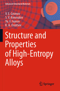 Vorderes Coverbild Structure and Properties of High-Entropy Alloys