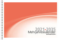 Vorderes Coverbild Mehrjahreskalender - 15 Jahre (2021 - 2035) - 29,9x20,6 cm - 6 Monate auf 1 Seite - Mehrjahresplaner - Ringbindung - inkl. Notizbereich - 991-1100