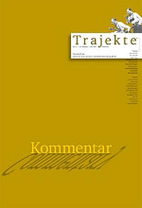 Vorderes Coverbild Trajekte 31