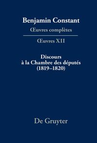 Vorderes Coverbild Discours à la Chambre des députés (1819–1820)
