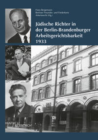 Vorderes Coverbild Jüdische Richter in der Berlin-Brandenburger Arbeitsgerichtsbarkeit 1933