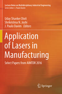 Vorderes Coverbild Application of Lasers in Manufacturing
