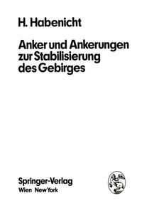 Vorderes Coverbild Anker und Ankerungen zur Stabilisierung des Gebirges