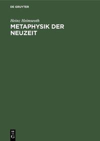 Vorderes Coverbild Metaphysik der Neuzeit