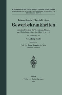 Vorderes Coverbild Internationale Übersicht über Gewerbekrankheiten